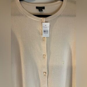 New Ann Taylor Cream Cardigan